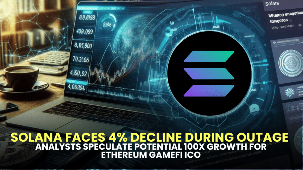 Solana Faces 4% Decline During Outage While Analysts Speculate Potential 100X Growth for Ethereum GameFi ICO