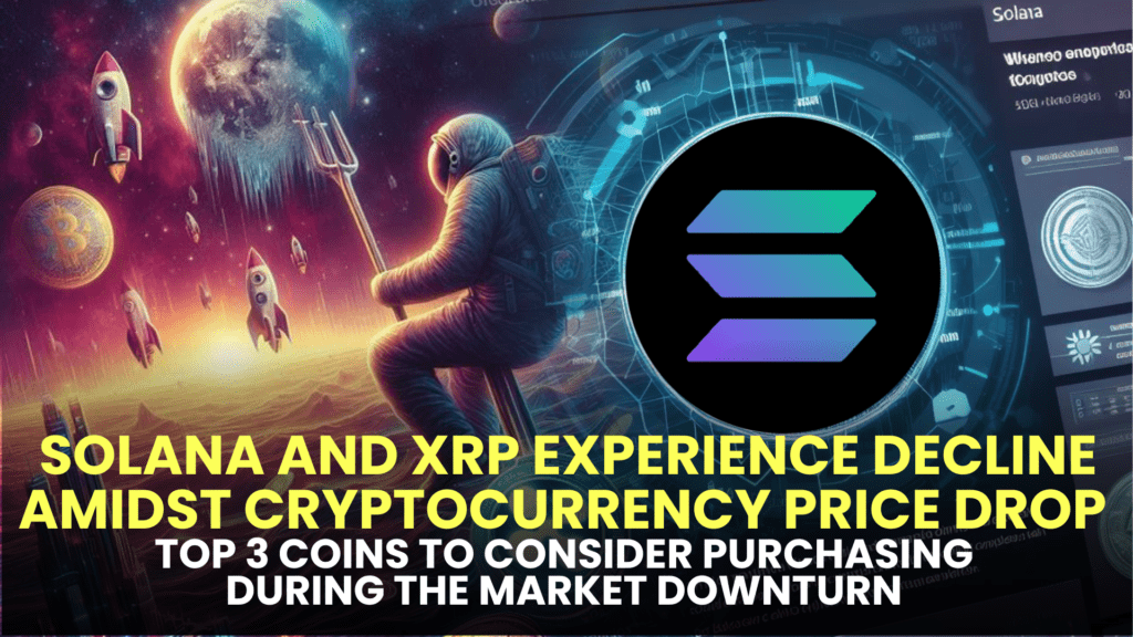 Solana and XRP Experience Decline Amidst Cryptocurrency Price Drop; Top 3 Coins to Consider Purchasing During the Market Downturn