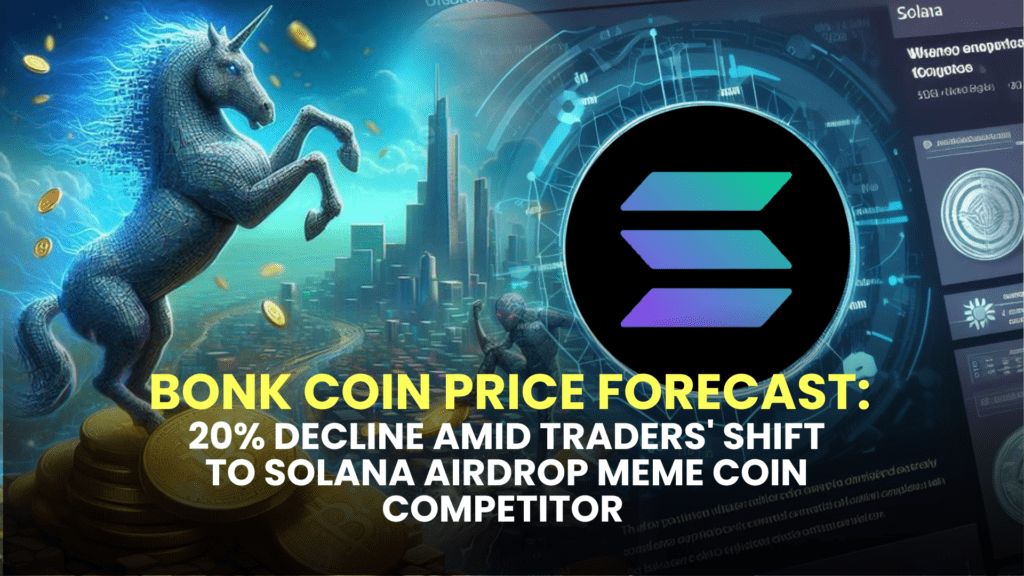 BONK Coin Price Forecast: 20% Decline Amid Traders' Shift to Solana Airdrop Meme Coin Competitor with 100X Growth Potential