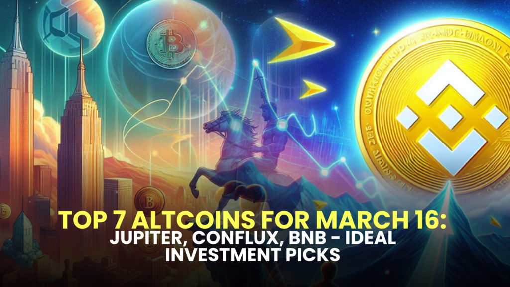 Top 7 Altcoins for March 16: Jupiter, Conflux, BNB - Ideal Investment Picks