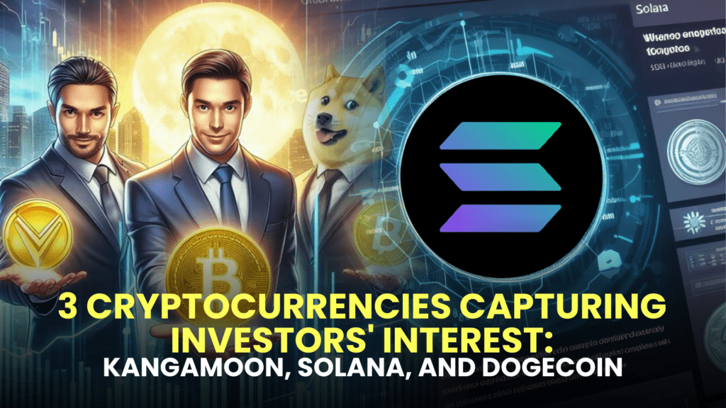 3 Cryptocurrencies Capturing Investors' Interest: KangaMoon (KANG), Solana (SOL), and Dogecoin (DOGE)