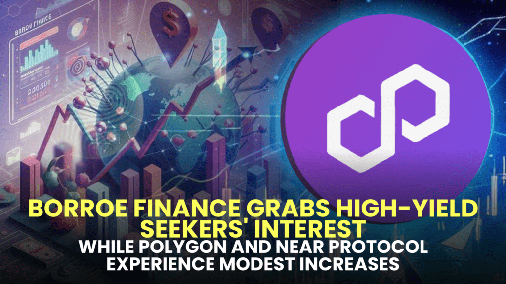 Borroe Finance Grabs High-Yield Seekers' Interest, While Polygon and NEAR Protocol Experience Modest Increases.