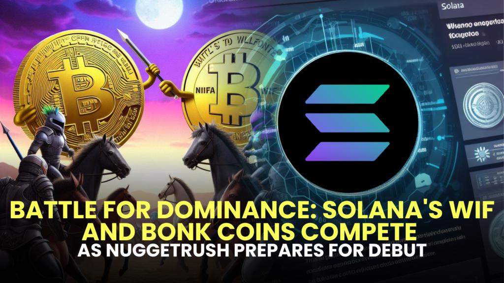 Battle for Dominance: Solana's WIF and BONK Coins Compete as NuggetRush Prepares for Debut