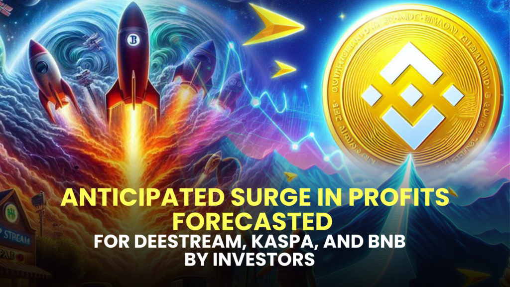 Anticipated Surge in Profits Forecasted for DeeStream, Kaspa, and BNB by Investors