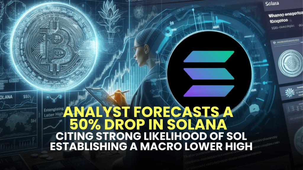 Analyst Forecasts a 50% Drop in Solana, Citing Strong Likelihood of SOL Establishing a Macro Lower High