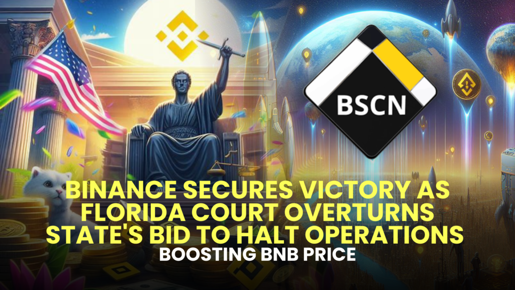 Binance Secures Victory as Florida Court Overturns State's Bid to Halt Operations, Boosting BNB Price