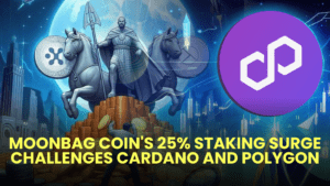 MoonBag Coin's 25% Staking Surge Challenges Cardano and Polygon
