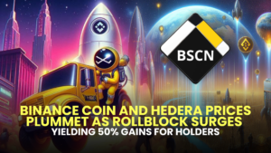 Binance Coin and Hedera Prices Plummet as Rollblock Surges, Yielding 50% Gains for Holders 1 Binance Coin and Hedera Prices Plummet as Rollblock Surges, Yielding 50% Gains for Holders