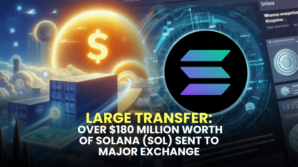 Large Transfer: Over $180 Million Worth of Solana (SOL) Sent to Major Exchange