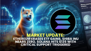 Market Update: Ethereum (ETH) Erases ETF Gains, Shiba Inu (SHIB) Nears Zero, Solana (SOL) Hits $135 with Critical Support Triggered