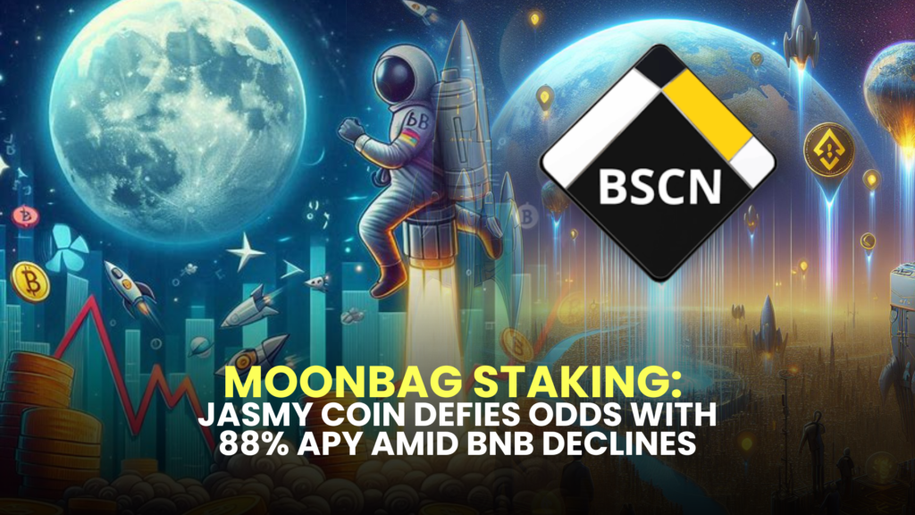 MoonBag Staking: Jasmy Coin Defies Odds with 88% APY Amid BNB Declines