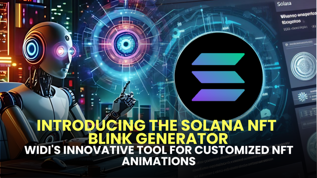 Introducing the Solana NFT Blink Generator: Widi's Innovative Tool for Customized NFT Animations