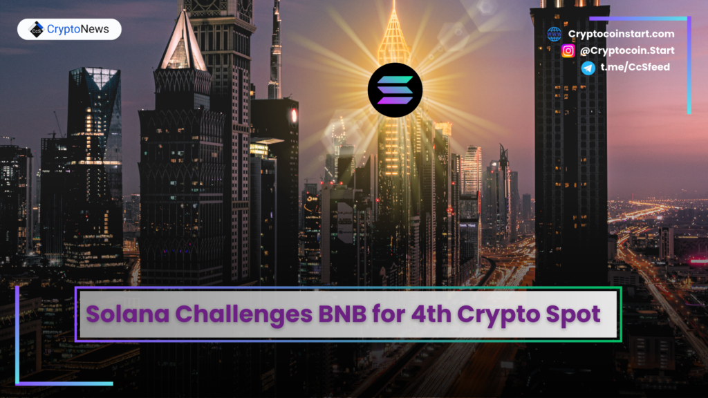 Solana Challenges BNB for 4th Crypto Spot