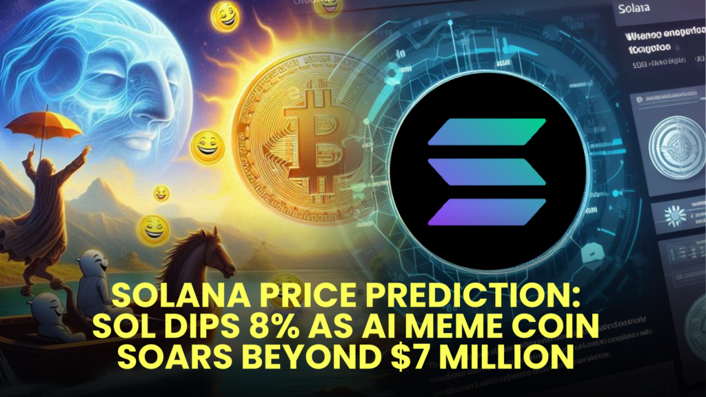 Solana Price Prediction: SOL Dips 8% as AI Meme Coin Soars Beyond $7 Million