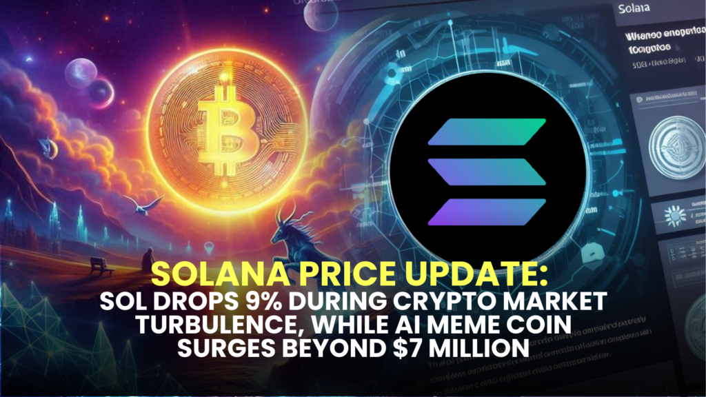 Solana Price Update: SOL Drops 9% During Crypto Market Turbulence, While AI Meme Coin Surges Beyond $7 Million