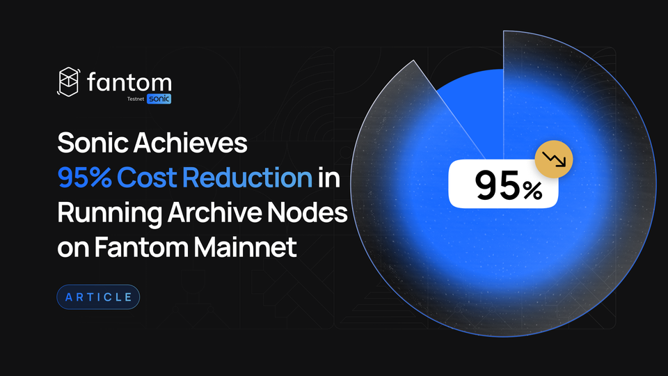 Sonic Cuts Costs by 95% for Running Archive Nodes on Fantom Mainnet