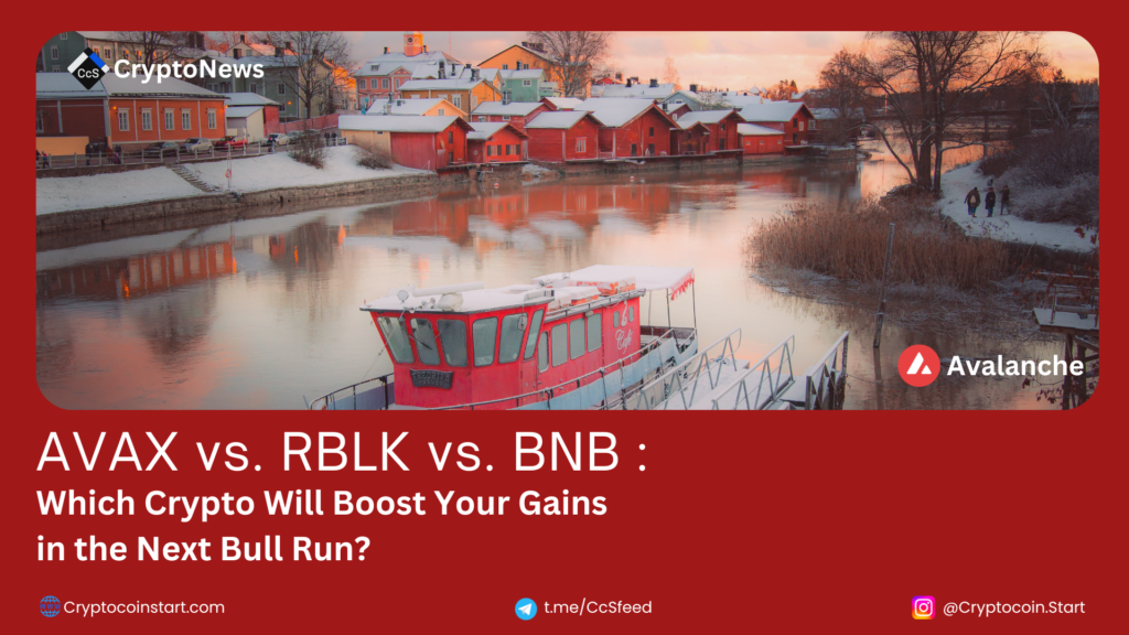 AVAX vs. RBLK vs. BNB : Which Crypto Will Boost Your Gains in the Next Bull Run?