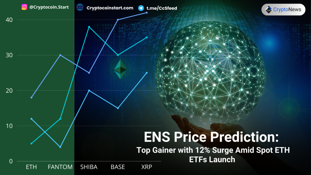 ENS Price Prediction: Top Gainer with 12% Surge Amid Spot ETH ETFs Launch