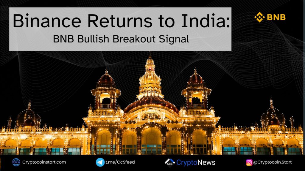 Binance Returns to India: BNB Bullish Breakout Signal