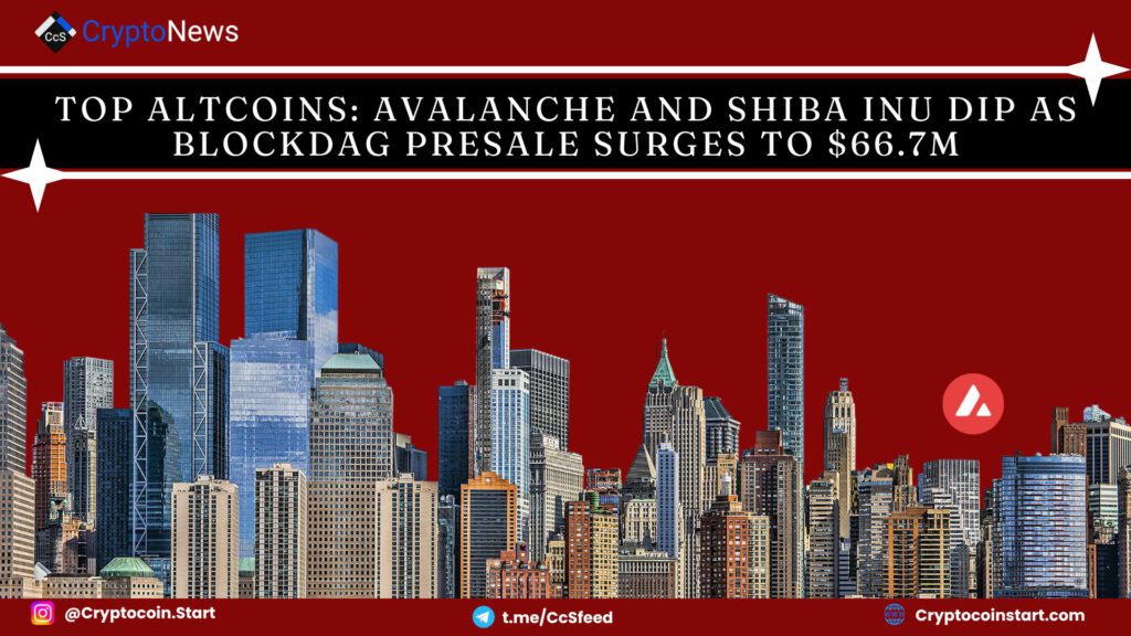 Top Altcoins: Avalanche and Shiba Inu Dip as BlockDAG Presale Surges to $66.7M 2 avax 25