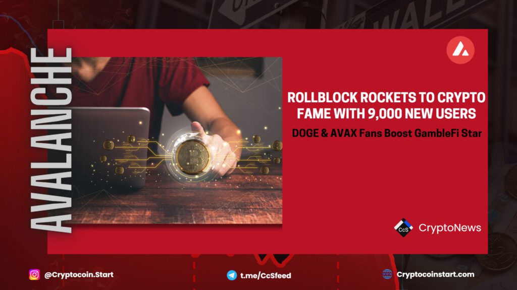 Rollblock Rockets to Crypto Fame with 9,000 New Users; DOGE & AVAX Fans Boost GambleFi Star