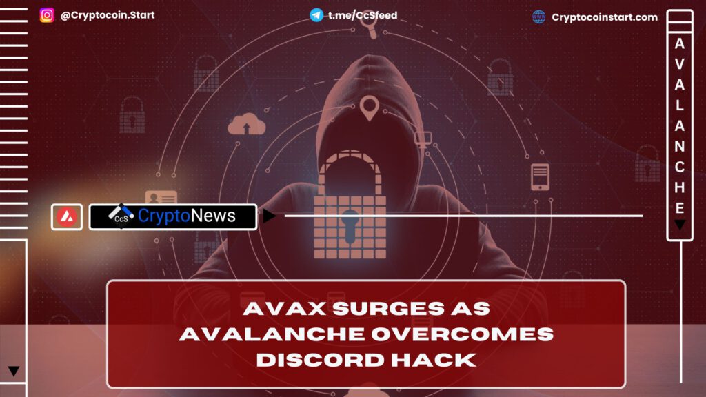 AVAX Surges as Avalanche Overcomes Discord Hack