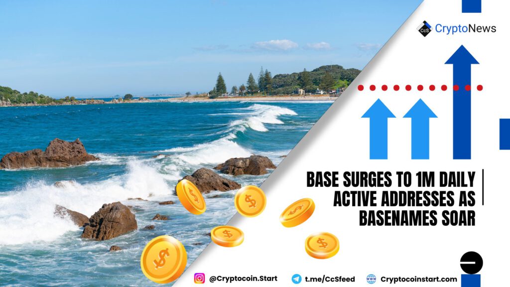 Base Surges to 1M Daily Active Addresses as Basenames Soar 2 base2 9