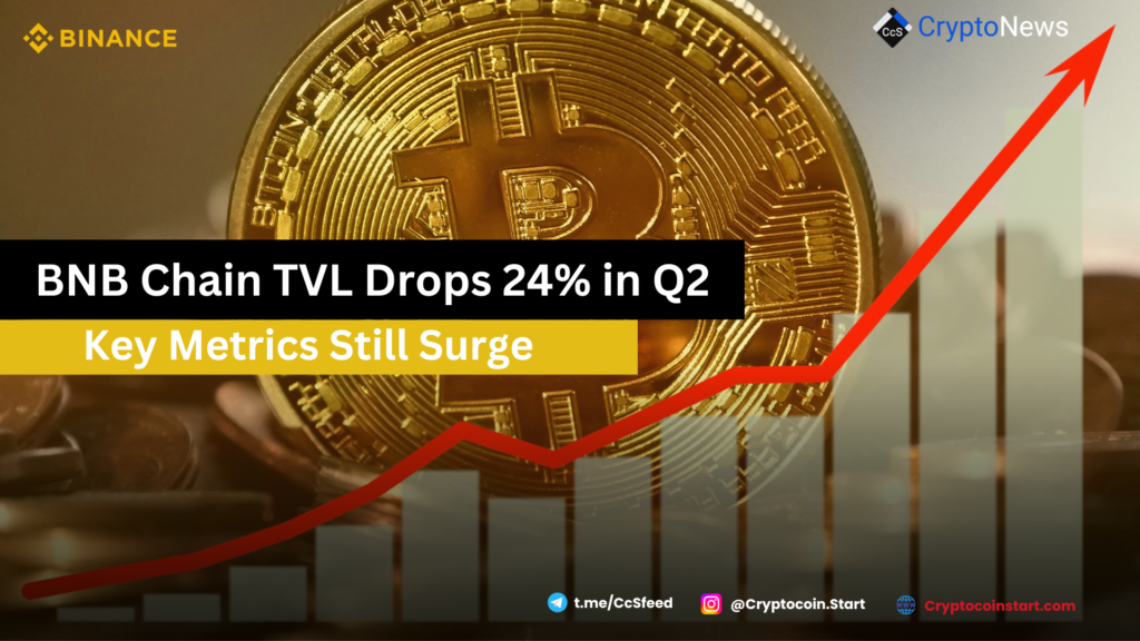 BNB Chain TVL Drops 24% in Q2, Key Metrics Still Surge 2 bnb