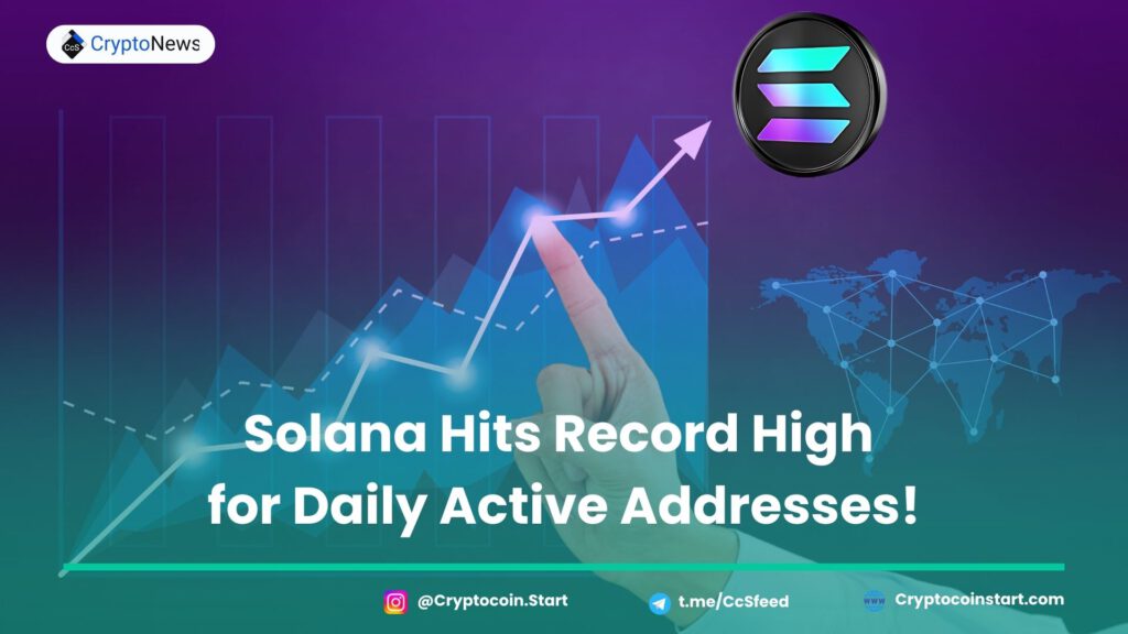 Solana Hits Record High for Daily Active Addresses!