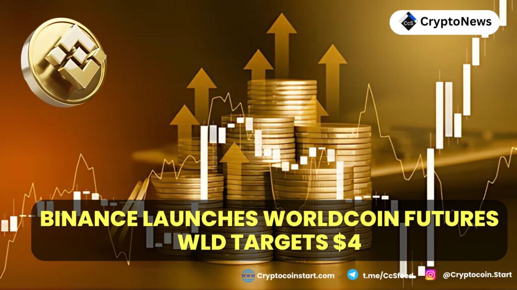 Binance Launches Worldcoin Futures, WLD Targets $4