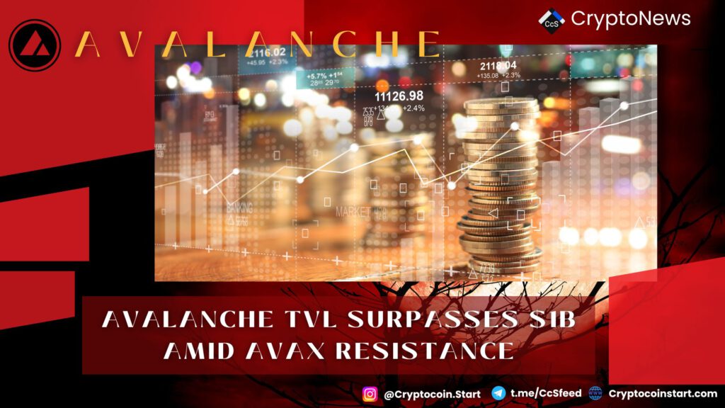 Avalanche TVL Surpasses $1B Amid AVAX Resistance