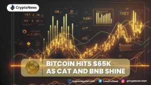 Bitcoin Hits $65K as CAT and BNB Shine