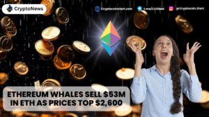 Ethereum Whales Sell $53M in ETH as Prices Top $2,600