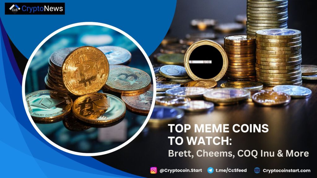 Top Meme Coins to Watch: Brett, Cheems, COQ Inu & More