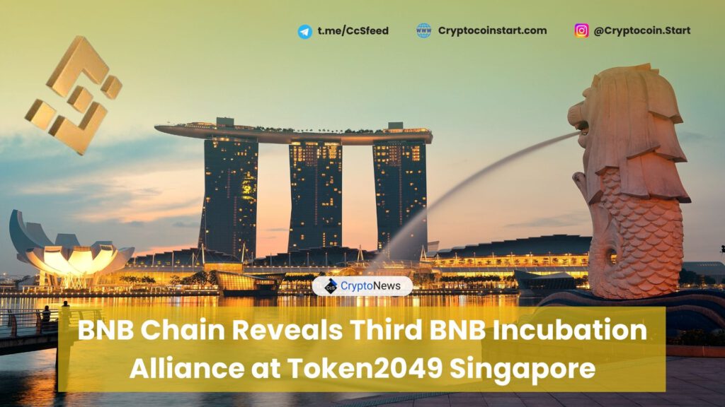 BNB Chain Reveals Third BNB Incubation Alliance at Token2049 Singapore