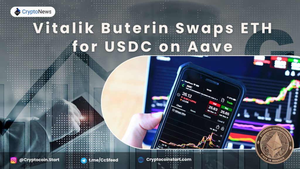 Vitalik Buterin Swaps ETH for USDC on Aave