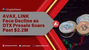 AVAX, LINK Face Decline as DTX Presale Soars Past $2.2M