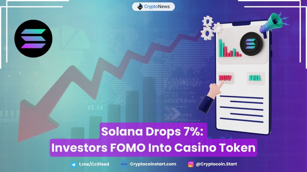 Solana Drops 7%: Investors FOMO Into Casino Token