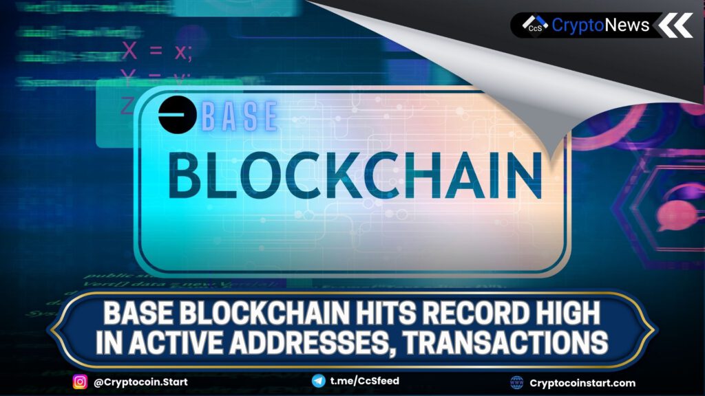 Base Blockchain Hits Record High in Active Addresses, Transactions