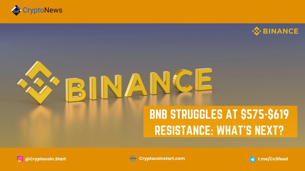 BNB Struggles at $575-$619 Resistance: What's Next?