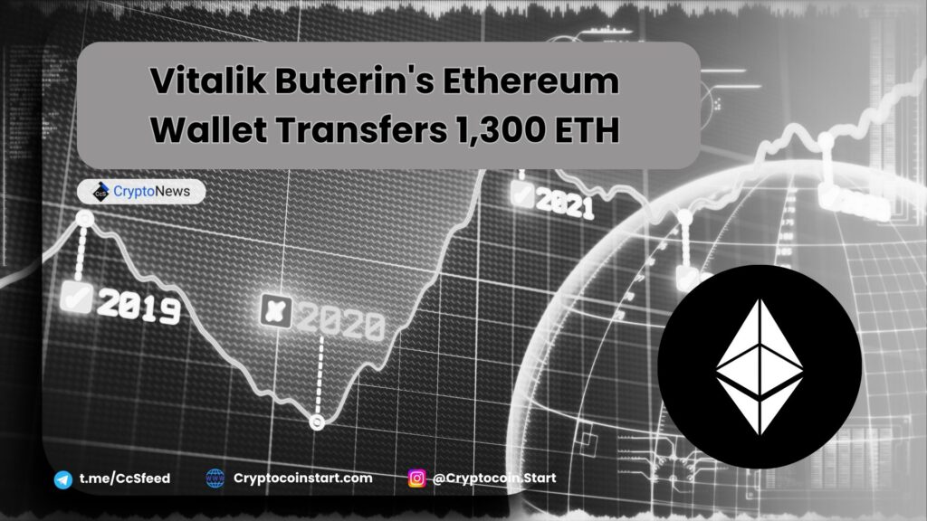 Vitalik Buterin's Ethereum Wallet Transfers 1,300 ETH