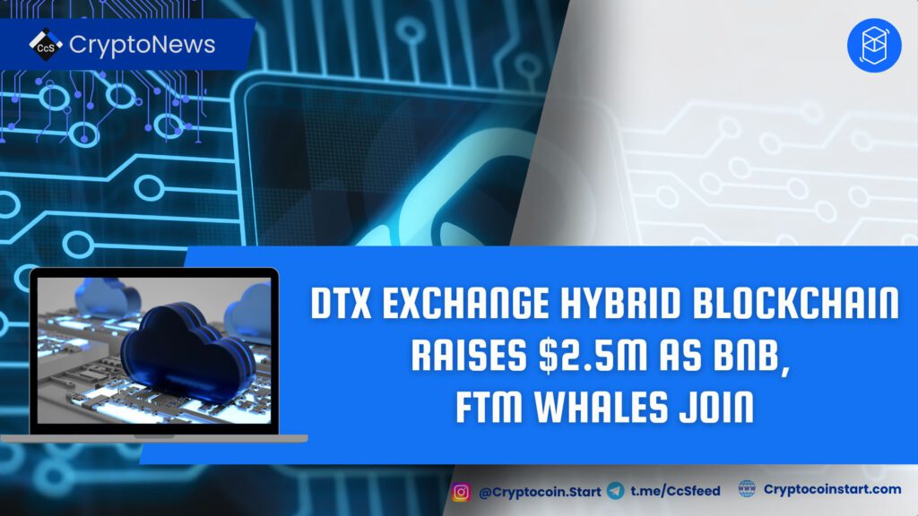 DTX Exchange Hybrid Blockchain Raises $2.5M as BNB, FTM Whales Join