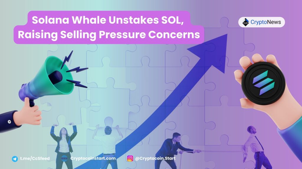 Solana Whale Unstakes SOL, Raising Selling Pressure Concerns