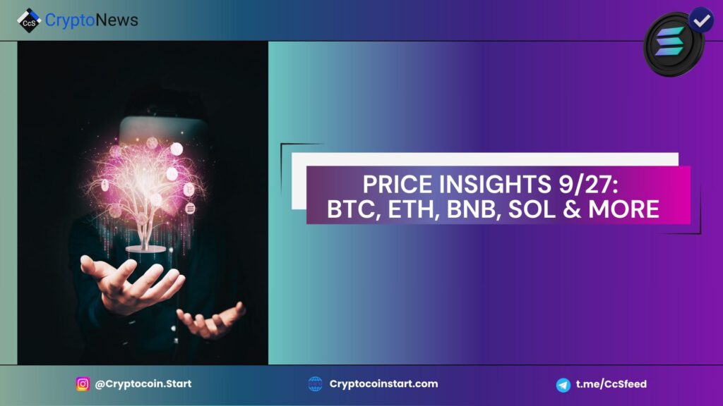 Price Insights 9/27: BTC, ETH, BNB, SOL & More