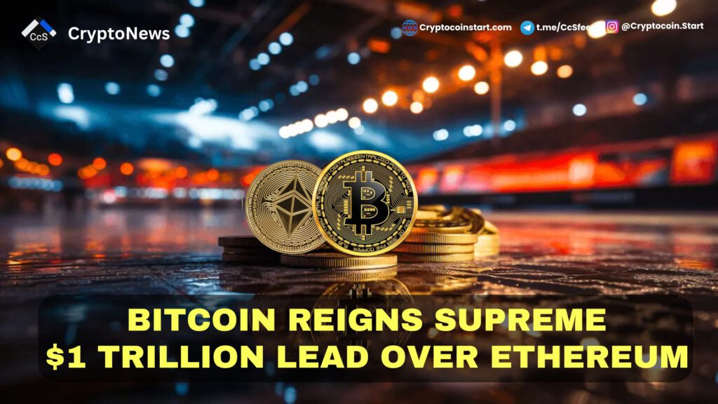 Bitcoin Reigns Supreme: $1 Trillion Lead Over Ethereum