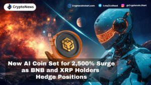 New AI Coin Set for 2,500% Surge as BNB and XRP Holders Hedge Positions