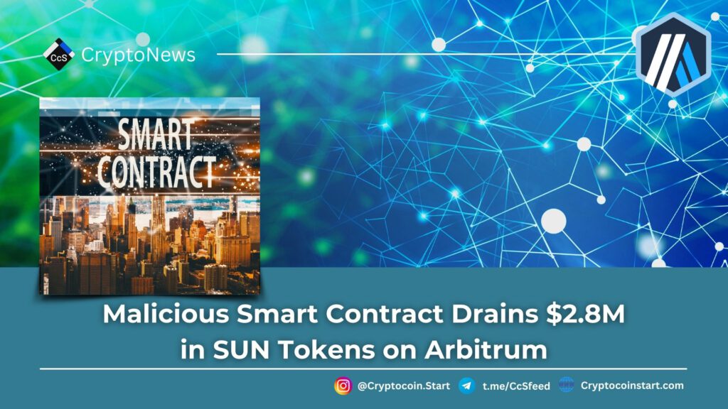 Malicious Smart Contract Drains $2.8M in SUN Tokens on Arbitrum