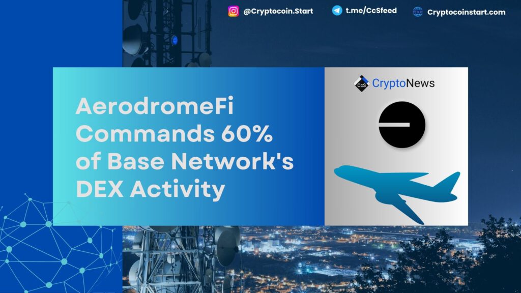 AerodromeFi Commands 60% of Base Network's DEX Activity