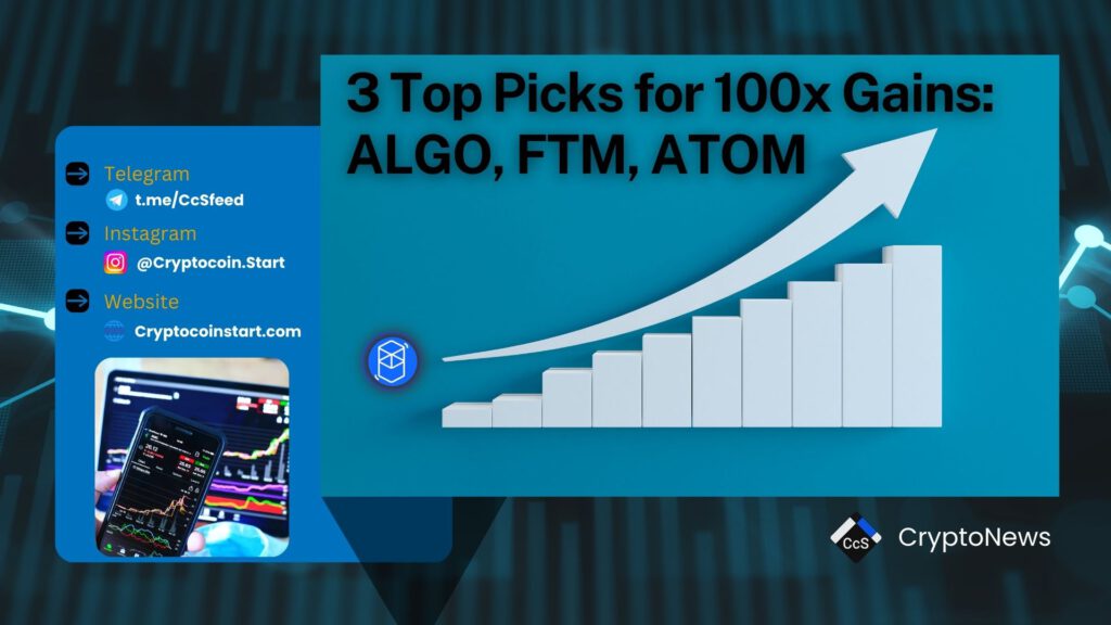 3 Top Picks for 100x Gains: ALGO, FTM, ATOM