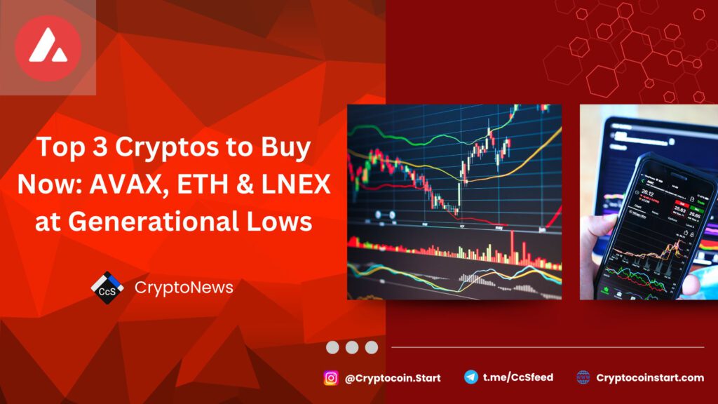 Top 3 Cryptos to Buy Now: AVAX, ETH & LNEX at Generational Lows